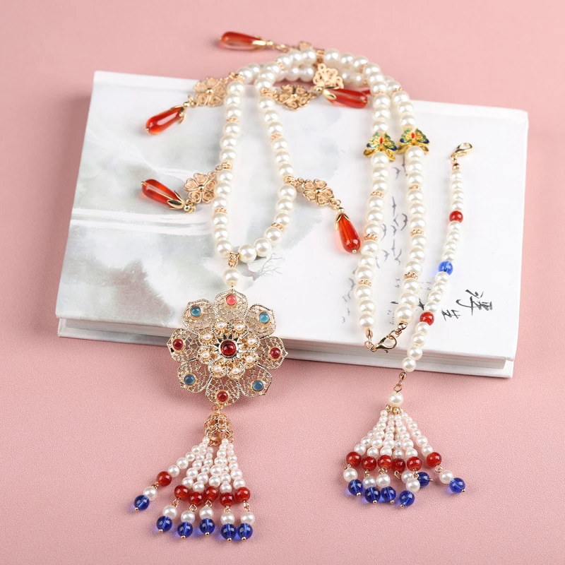 璎珞背云流苏汉服项链配马面裙的饰品古风敬酒服明制新中式女汉服