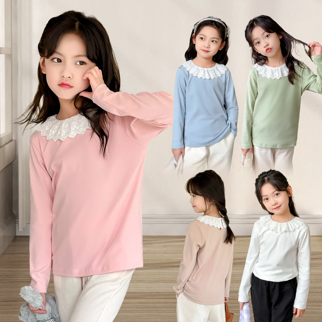 小菲特秋季新款女童上衣6-12岁中大童休闲儿童打底衫FCYQ42343