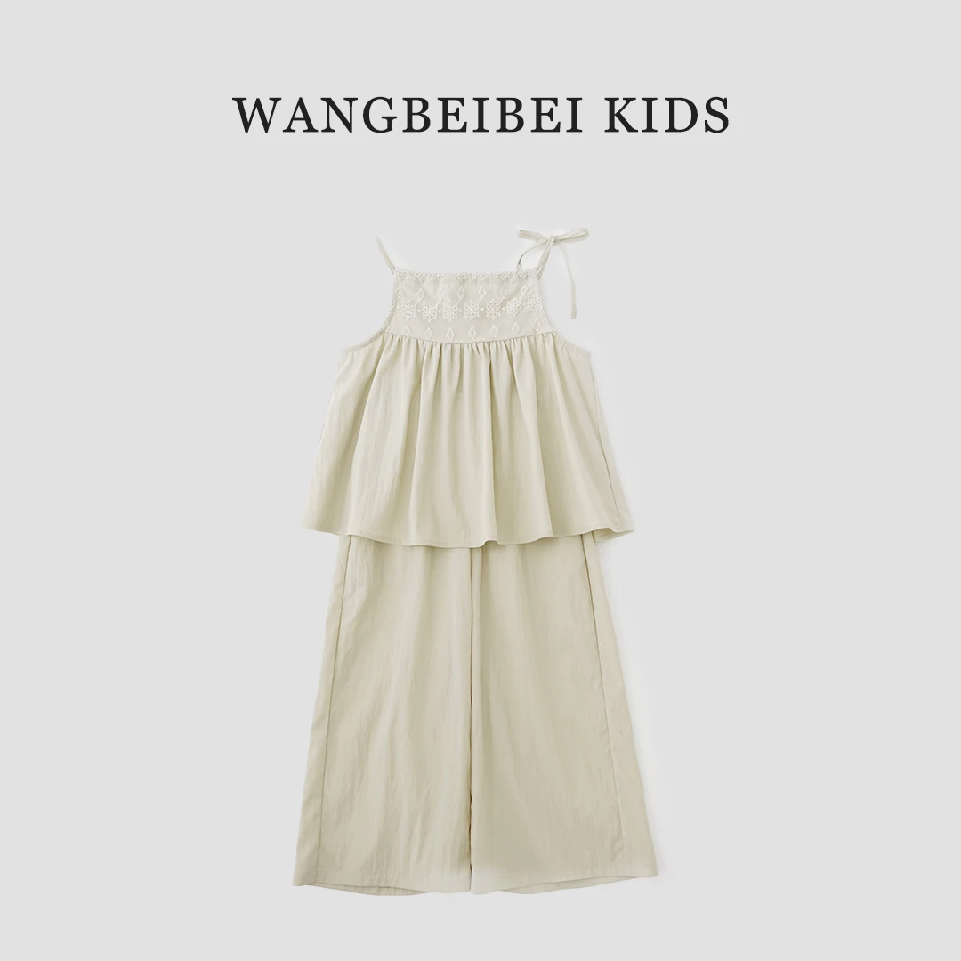 小菲特夏季新款女童装6-12岁女宝宝中大童儿童休闲套装BXTX41713