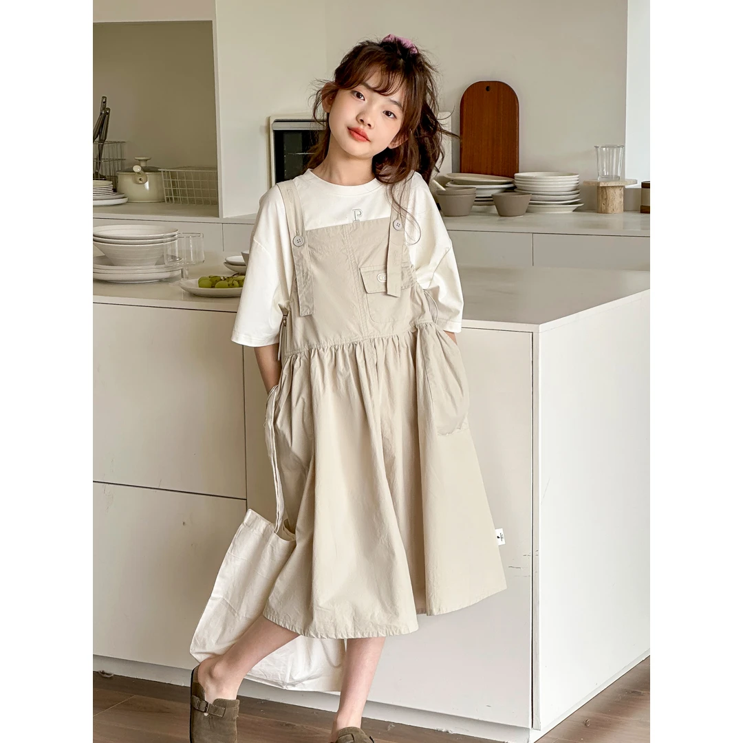 小菲特夏季新款女童装6-15岁女宝宝中大童儿童休闲套装BGTX441001