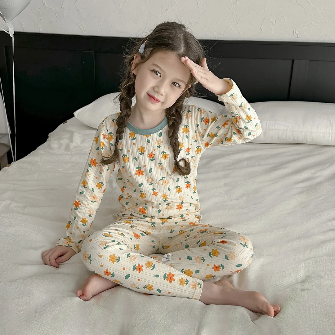 小菲特春季女童6-12岁中大童女宝家居服两件套儿童套装JPTC40335