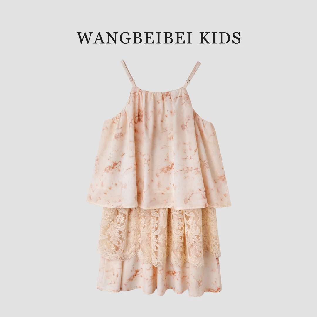 小菲特夏季新款女童中大童6-12岁女宝无袖吊带套装 BGTX41039