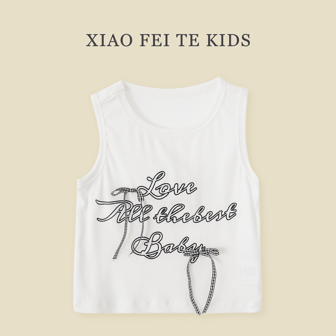 【安娜】夏季女宝宝上衣女童装6-12岁中大童儿童时尚背心JNYX41969