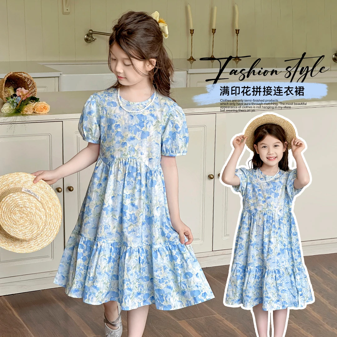 小菲特夏季新款女童装6-12岁女宝宝中大童儿童连衣裙MLQX41771