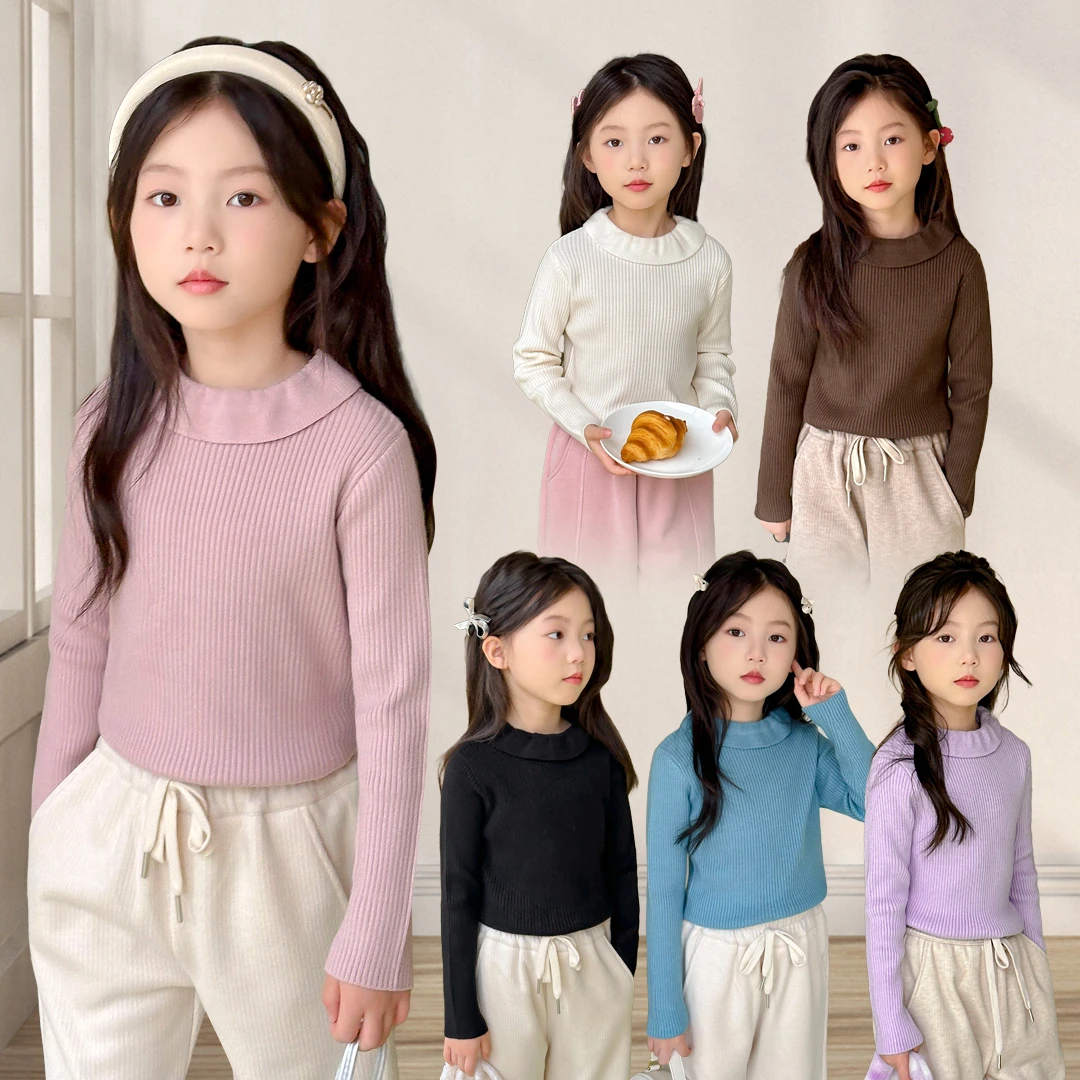 【姗姗】小菲特冬季女宝上衣女童装儿童时尚洋气保暖毛衣YMYD42306