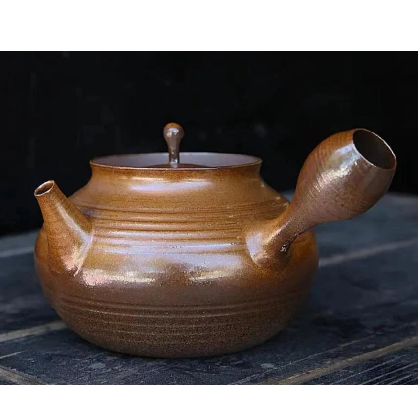 天池茶业 明德园金砂扁玉 640ML侧把烧水煮茶 围炉煮茶壶