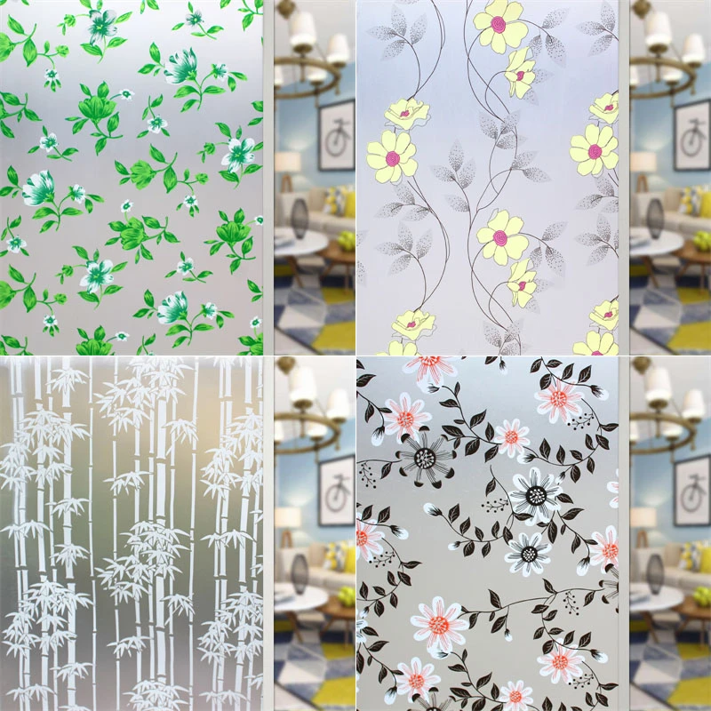 玻璃贴纸窗户贴膜透光不透明窗花玻璃贴磨砂客厅卫生间浴室隐私膜