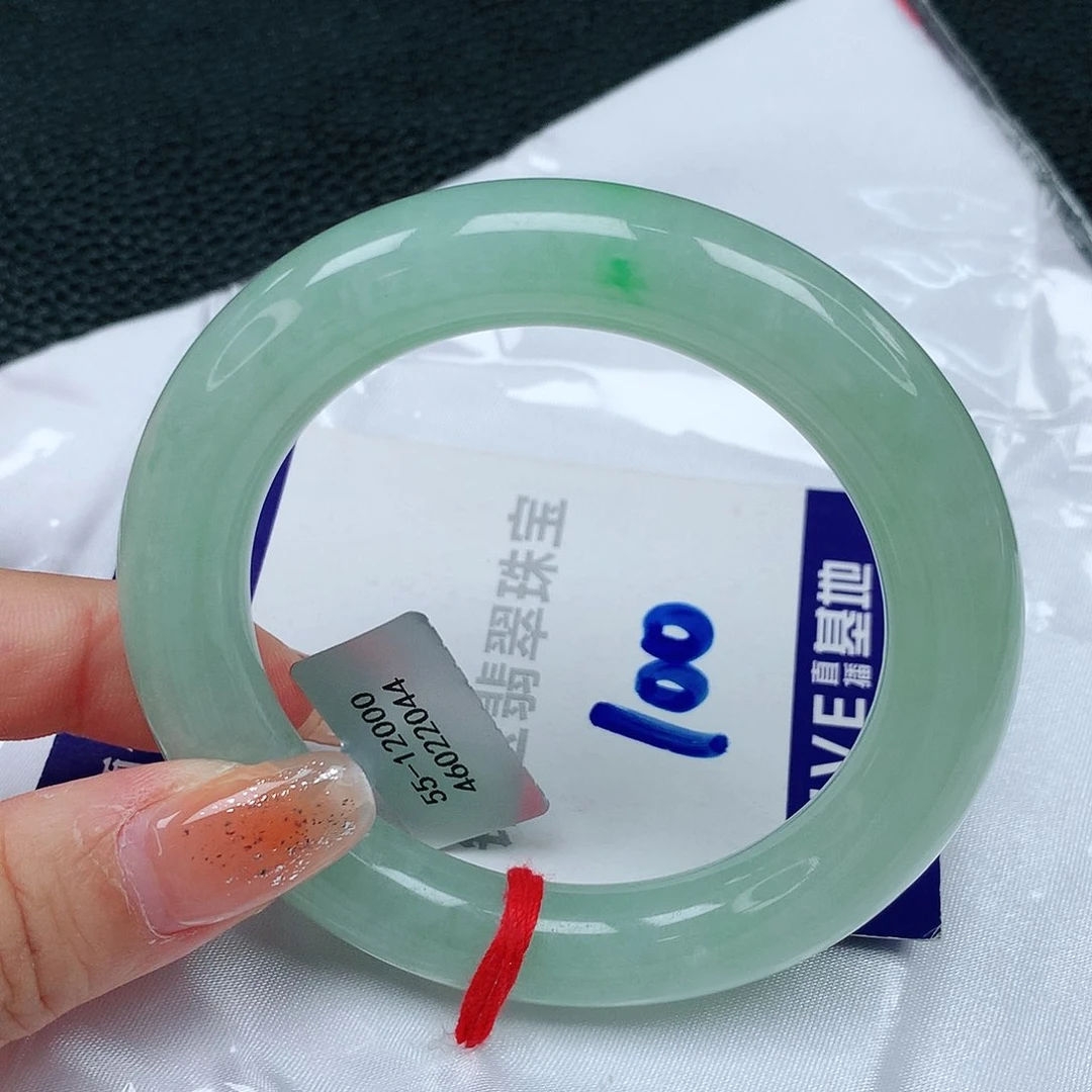 【闪购商品】翡翠手镯未镶嵌三**了缅甸天然a货翡翠