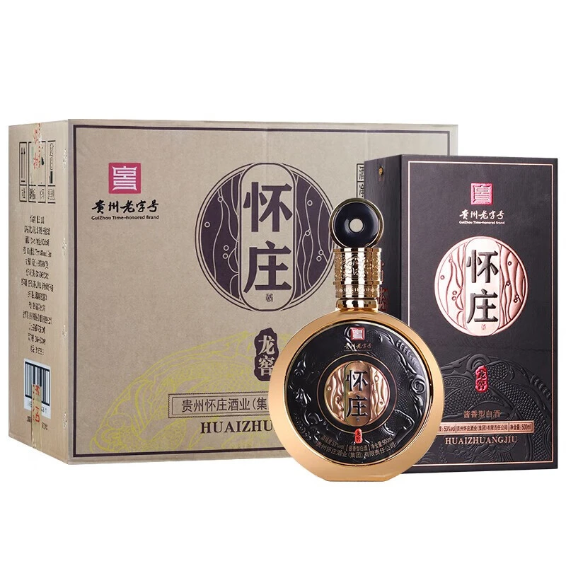 怀庄53度酱香型白酒 怀庄龙窖 整箱酒水正宗酱香酒53度500ml*6瓶