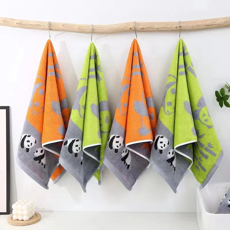 2条装竹纤维加厚加大美容毛巾