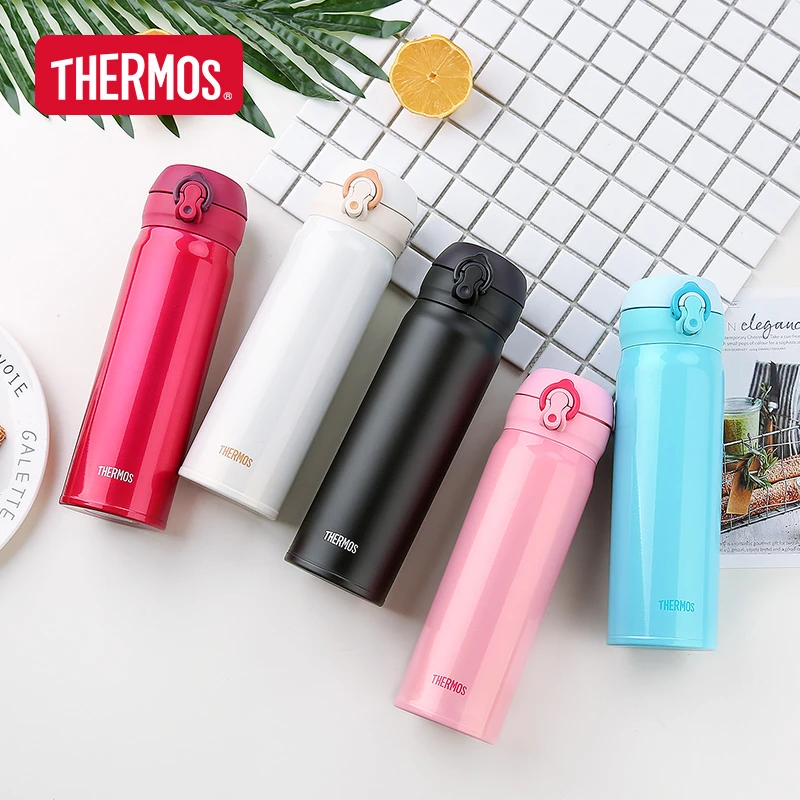 THERMOS/膳魔师不锈钢保温杯简约轻量弹盖杯便携直身水杯JNL-502