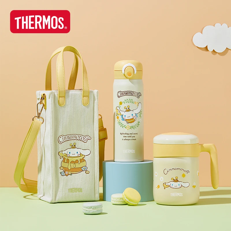 膳魔师保温杯大耳狗蜂蜜系列联名可爱咖啡杯便携吸管杯