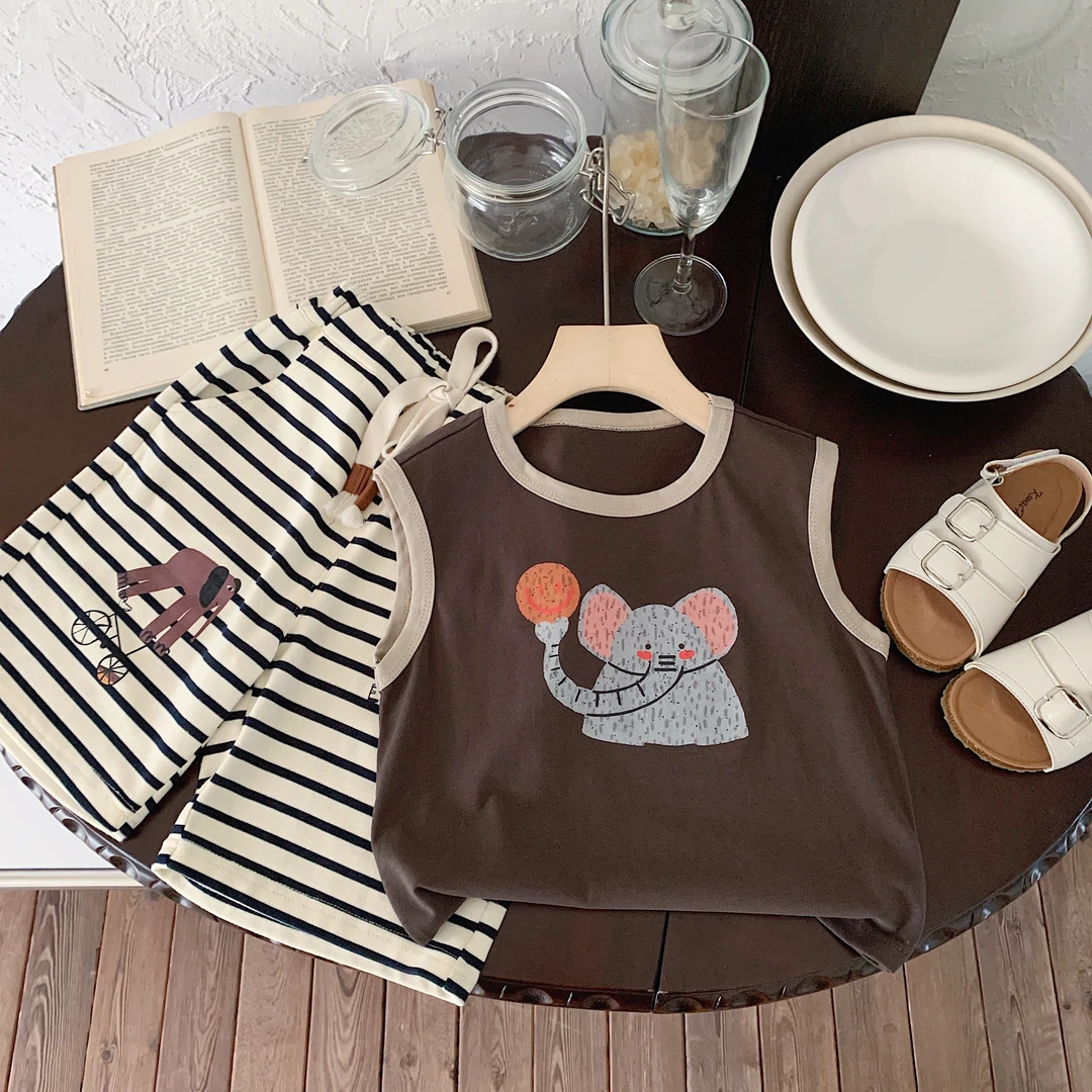 1086 儿童卡通背心夏季新款个性时尚休闲ZYx1106