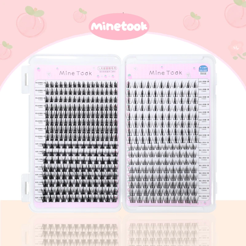 minetook大容量睫毛书32排懒人三部曲假睫毛单簇纯野小恶魔仙子毛