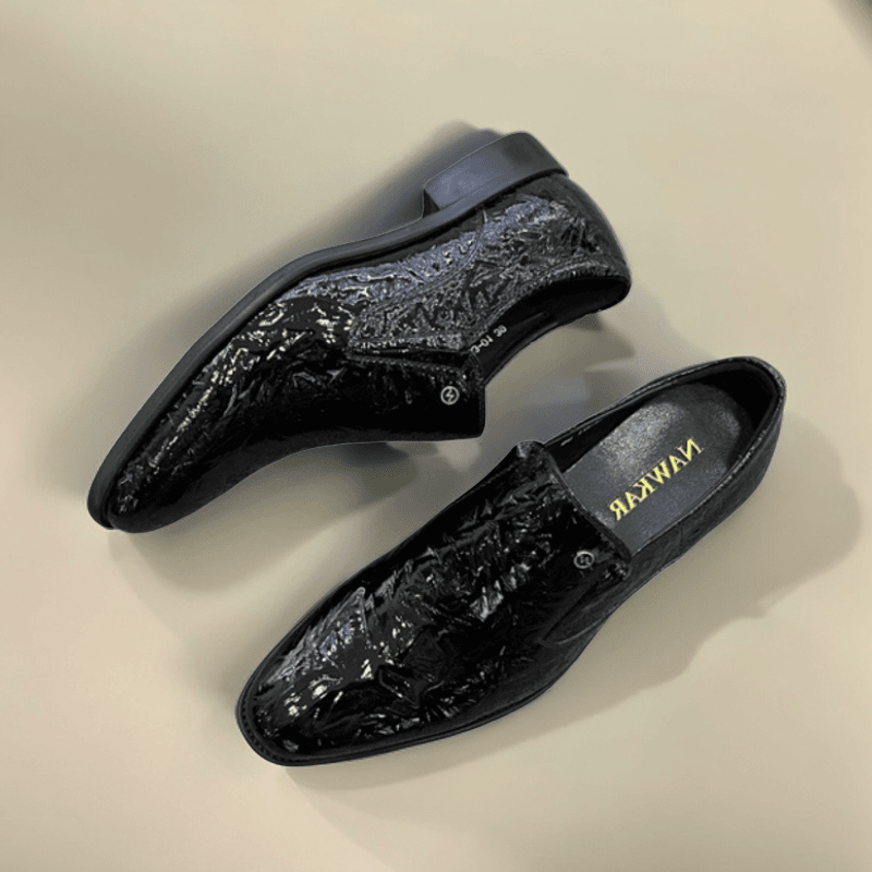 9233-英伦欧版绅士休闲尖头皮鞋男士