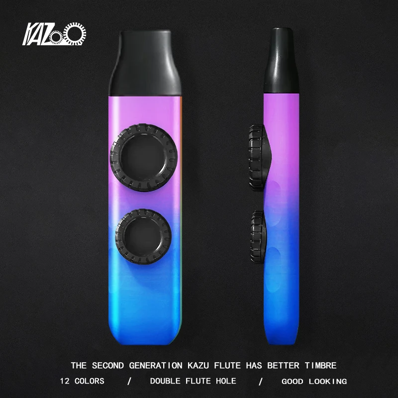 卡祖笛演奏级专业树脂笛膜片便携式高档乐器儿童口笛卡祖笛套装