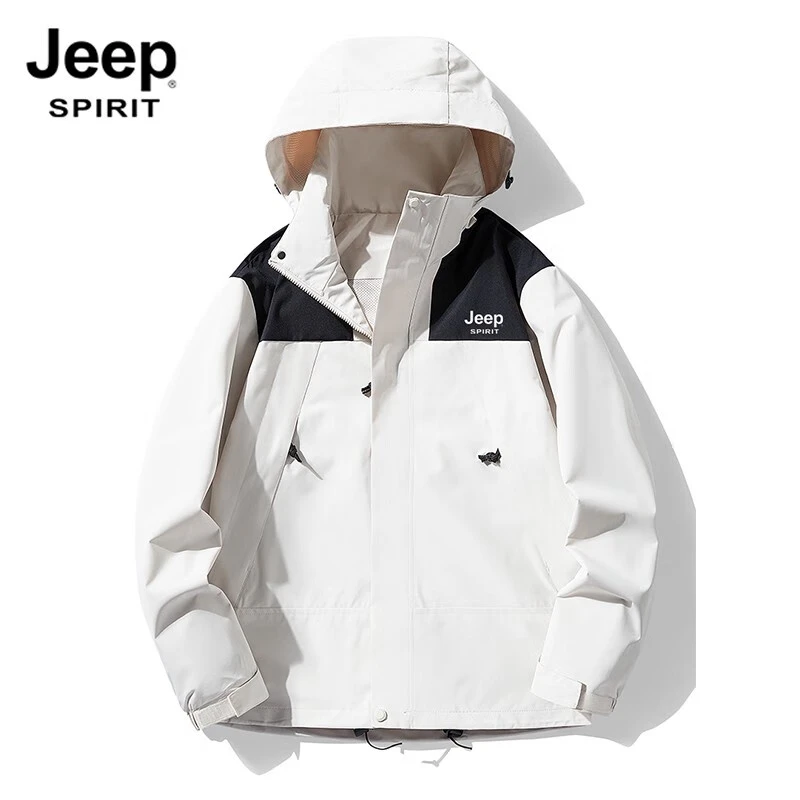 吉普JEEP秋冬保暖夹克户外防水防风加厚休闲潮流男士三合一冲锋衣