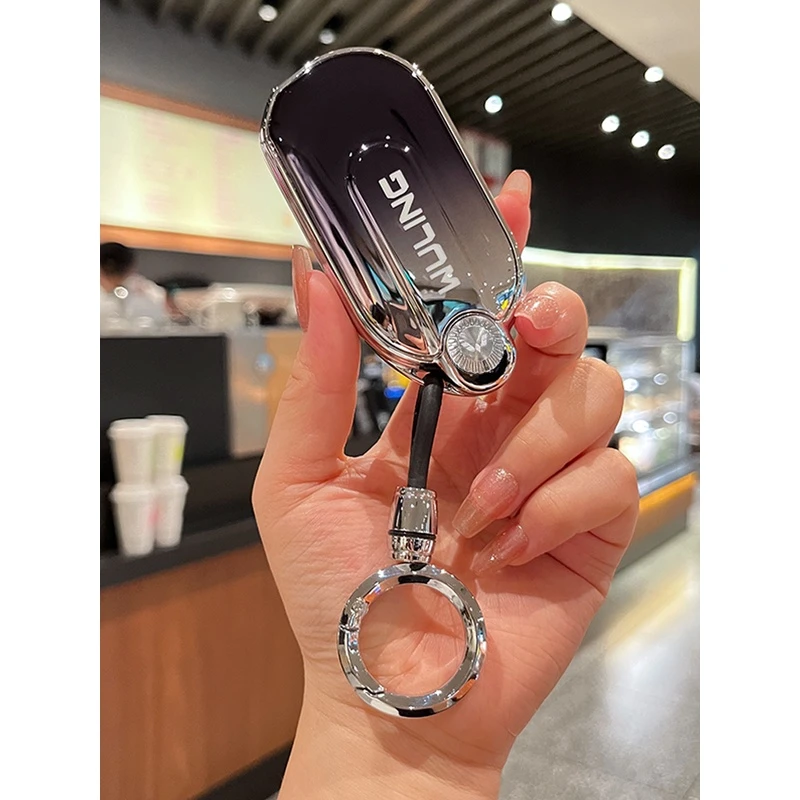 专用五菱宏光miniev马卡龙22款mini迷你高级感钥匙套女壳扣男包