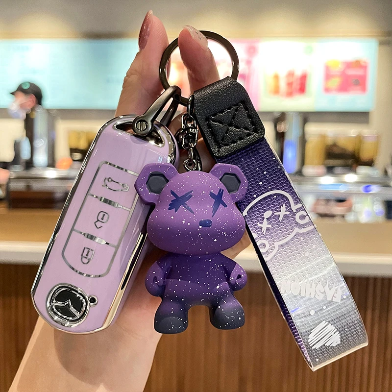 马自达钥匙套cx4阿特兹cx5车cx8壳3昂克赛拉女扣包两键三专用可爱