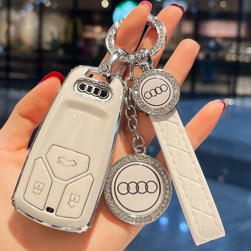 适用于奥迪a6l车钥匙套女士a4l壳q5l扣a3包q3专用q2l高档a4/a6全
