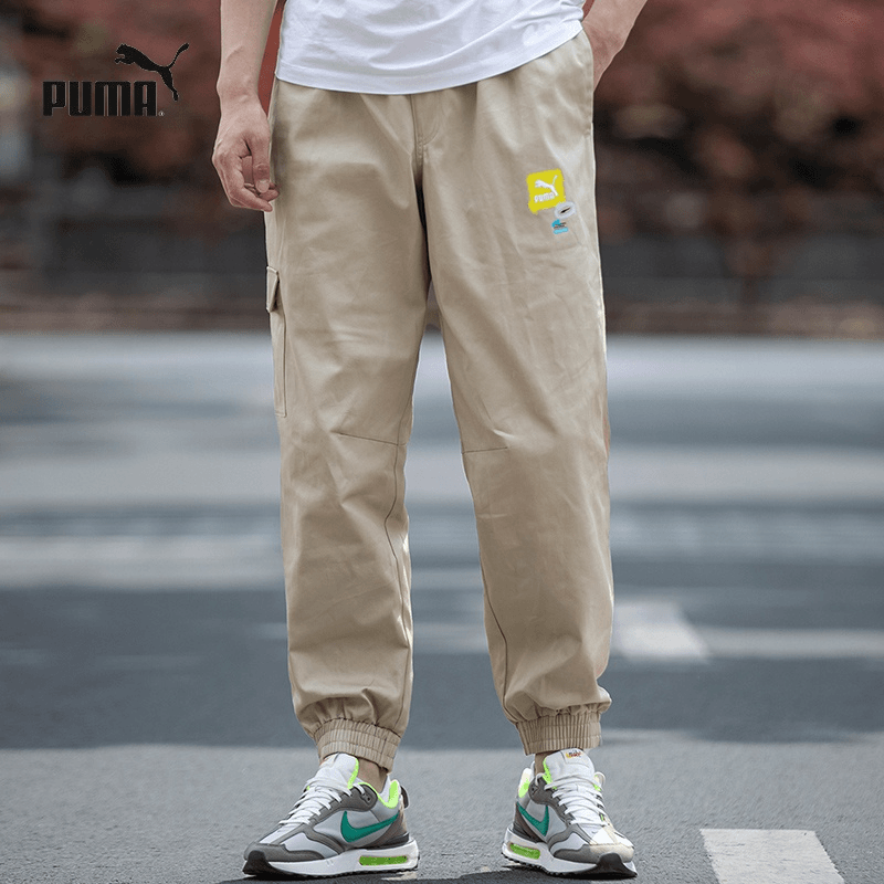 PUMA彪马工装裤男裤宽松裤子休闲裤跑步训练运动裤健身卫裤536090