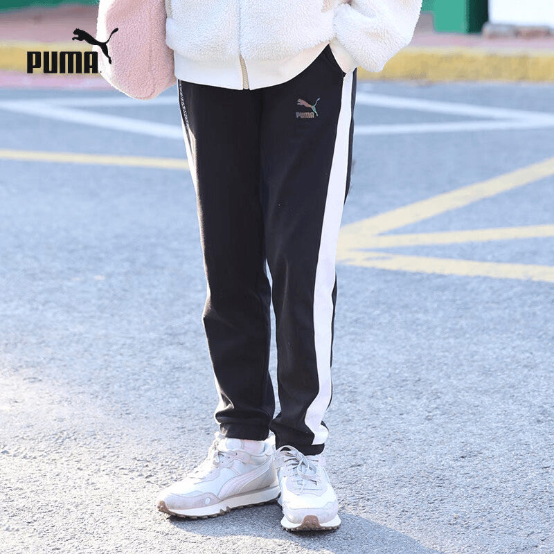 【断码福利】PUMA彪马卫裤男春季黑色休闲长裤针织休闲运动裤538837