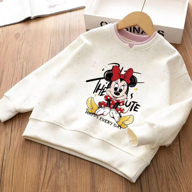 彩色波点儿童纯棉圆领假两件卫衣男童女童春秋款休闲百搭双领上衣