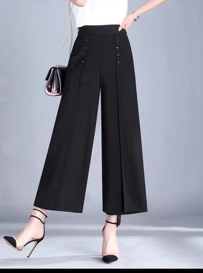 五扣阔腿裤(可穿215斤）