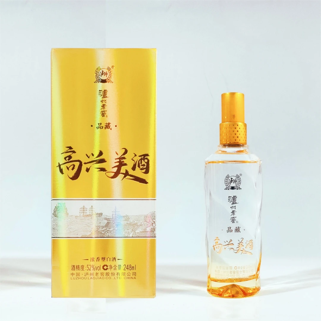 LUZHOU/泸州 品藏 自饮 聚会 纯粮浓香型 优级白酒52度248ml*6瓶
