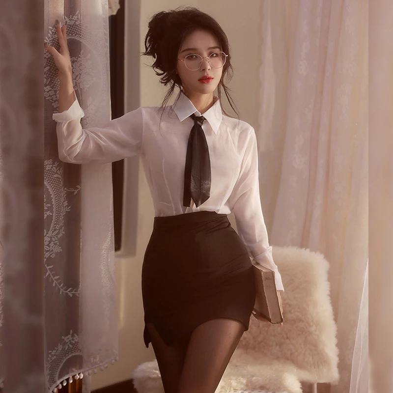 风情纯欲OL秘书制服小胸友好情趣内衣性感睡衣魅惑午夜魅力女套装