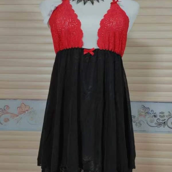 睡衣儿童蕾丝女童时尚百搭夏季黑色长款洋气走秀设计师金丝拼接