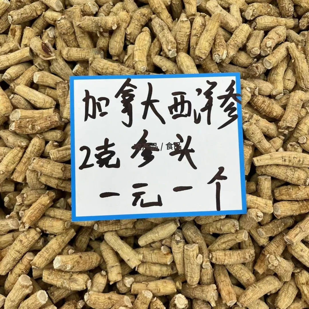 【加拿大西洋参】一元一个 2克参头 性价比高味道和 新号开播福利价