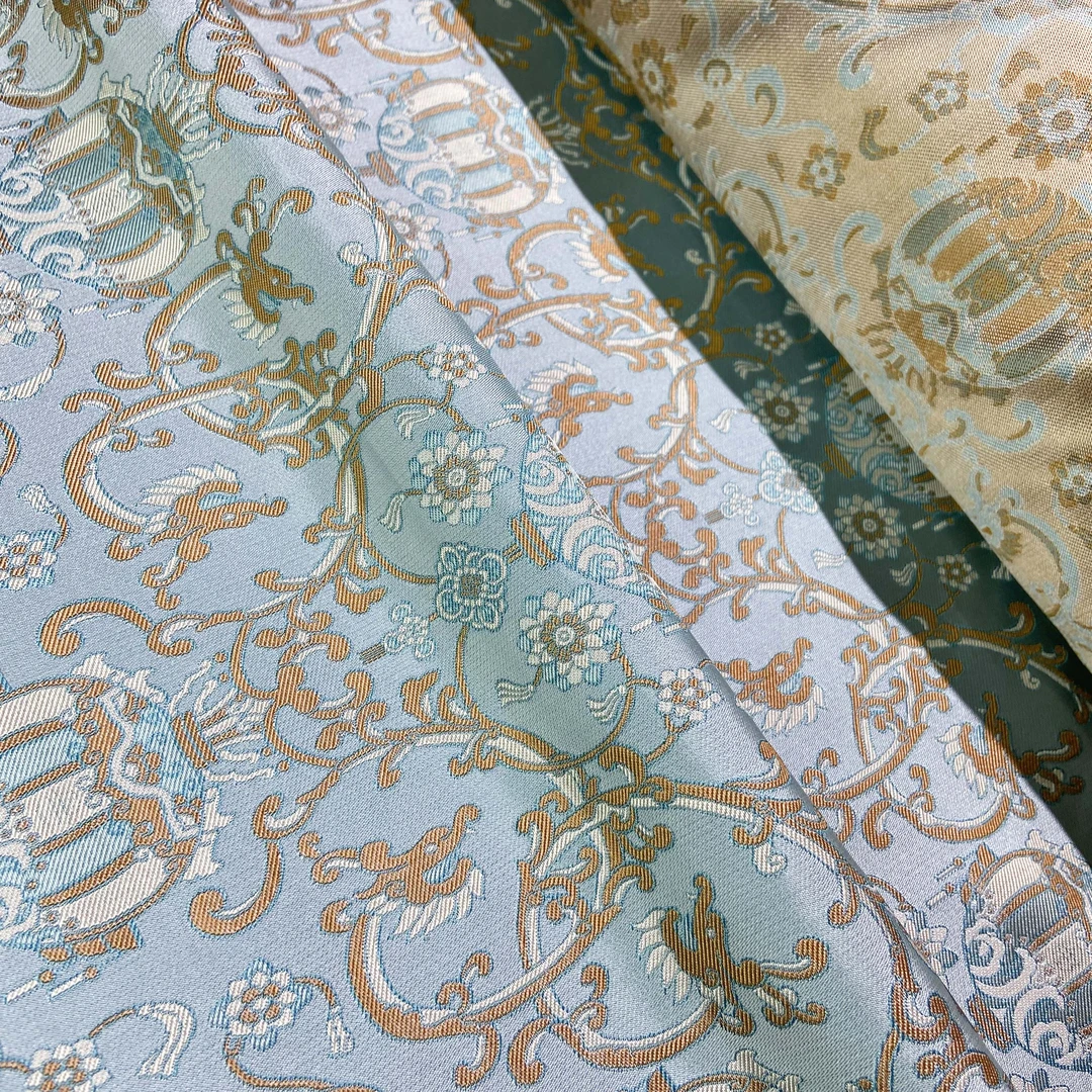 华韵#半米链接 【缠枝灯笼】真丝面料（一经开裁不支持七天无理由）