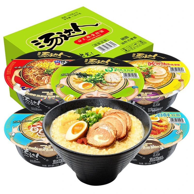 代发统一汤达人方便面碗桶装批发日式豚骨拉面酸辣韩牛肉泡面速食