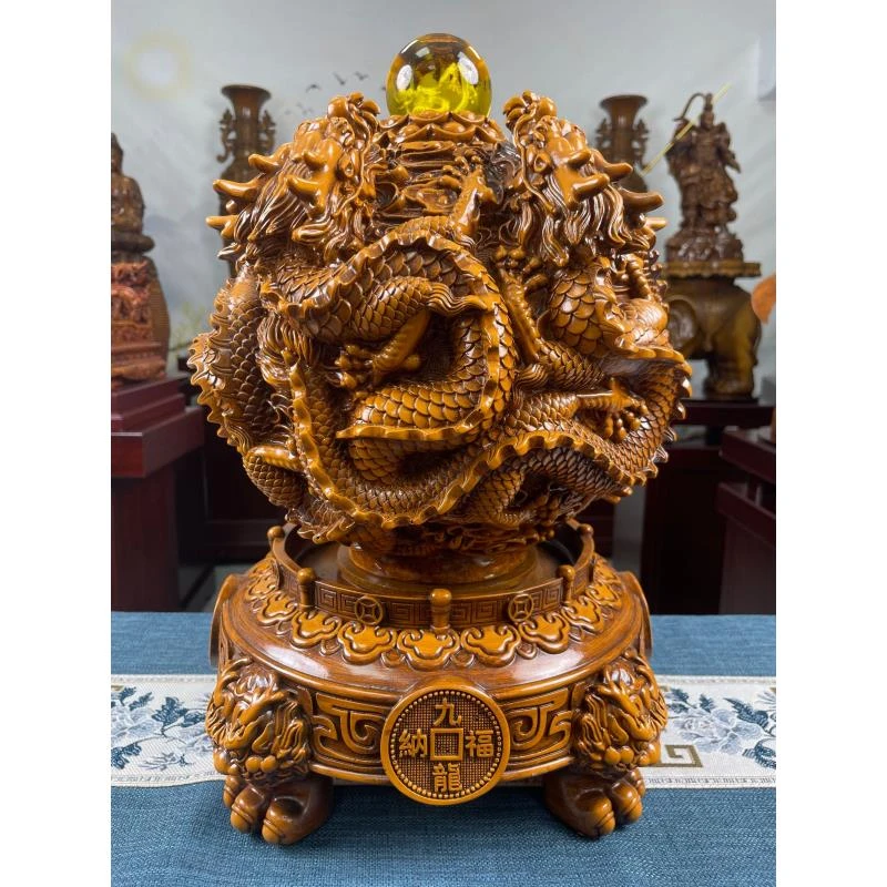 九龙纳福鼎（LYH)长20cm高31cm公司开业办公室商务礼品高端摆件087