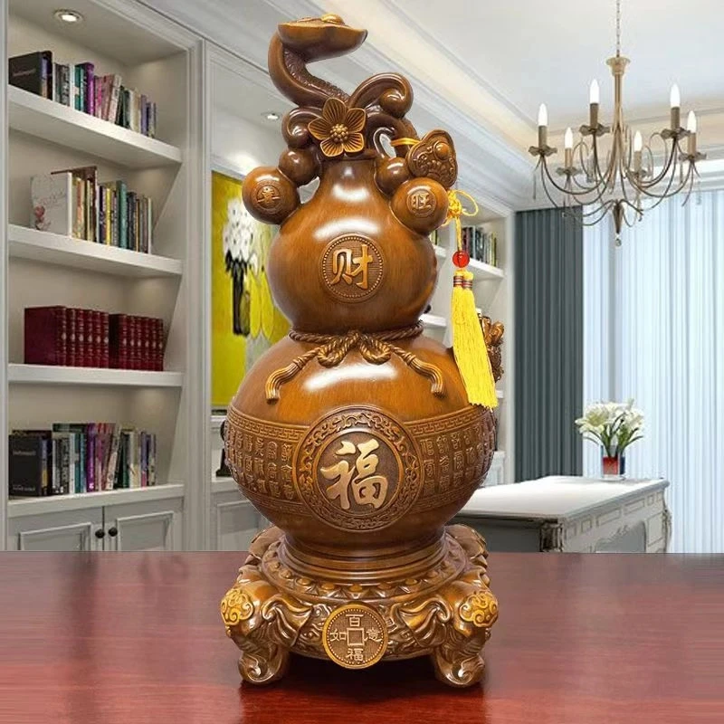 百福如意旋转葫芦(LYH)长20cm高45cm公司开业办公室创意摆件081