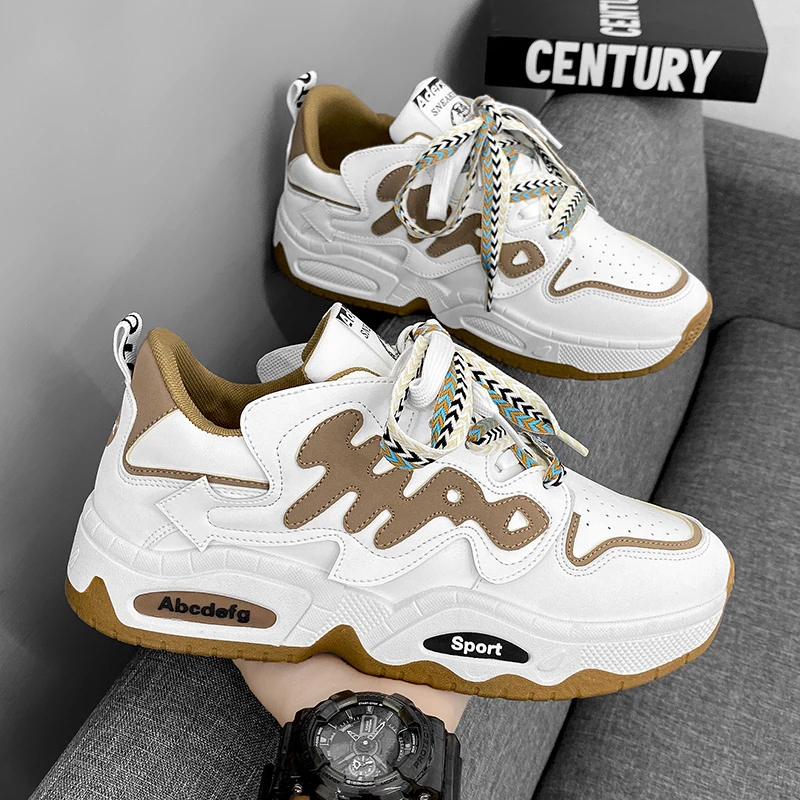 小扬哥推荐】男鞋秋冬季青少年运动休闲板鞋厚底百搭潮鞋老爹鞋男