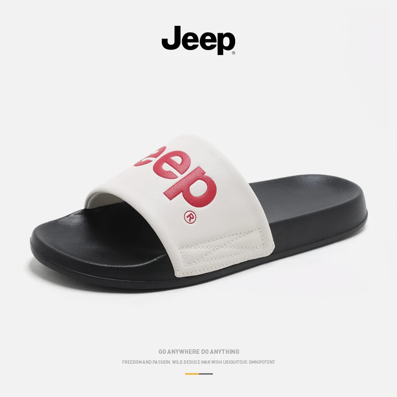 JEEP/吉普男士拖鞋夏季软底潮流外出防滑耐磨外穿沙滩凉拖男