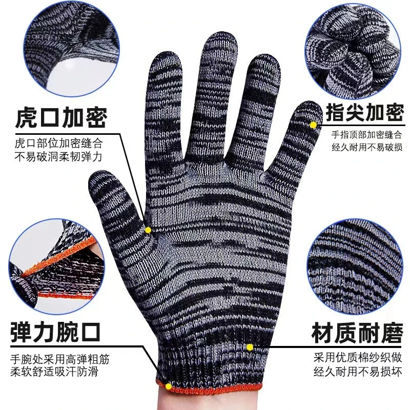 【24只】加厚加密手套汽车维修护防滑防割防护多用途耐用手指防护套