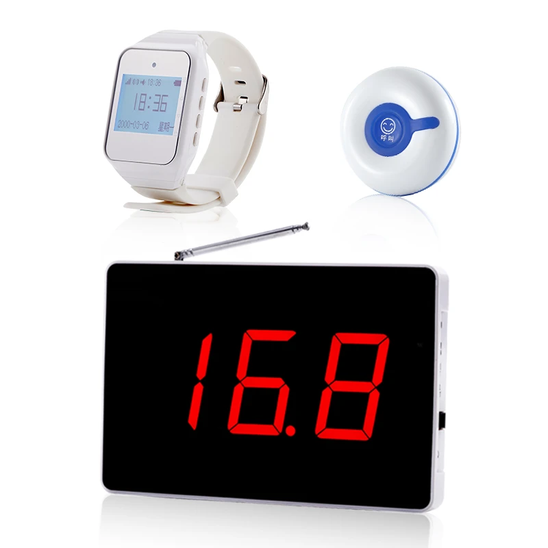 柯铃手表接收手环腕表足浴饭店酒店美容院86呼叫器智能无线呼叫