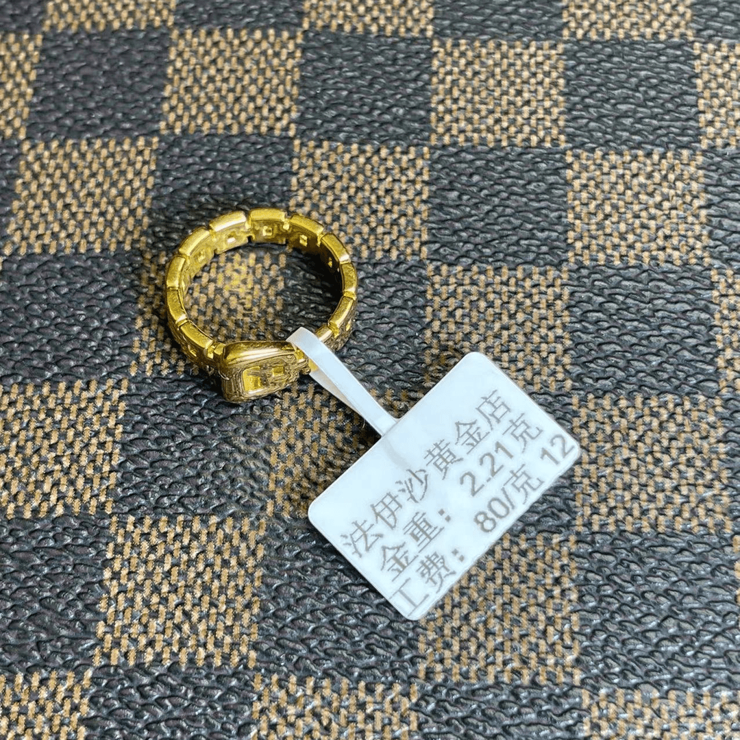 ALTUN UZUK  黄金 足金5D硬金【2.21克】时尚  12#戒指