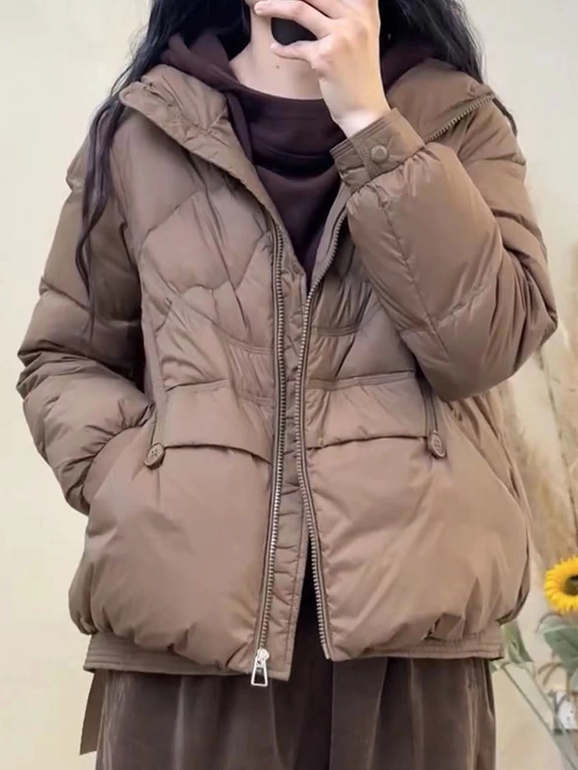 秋冬棉服女2024秋冬新款小个子棉袄时尚显瘦轻薄立领保暖短外套