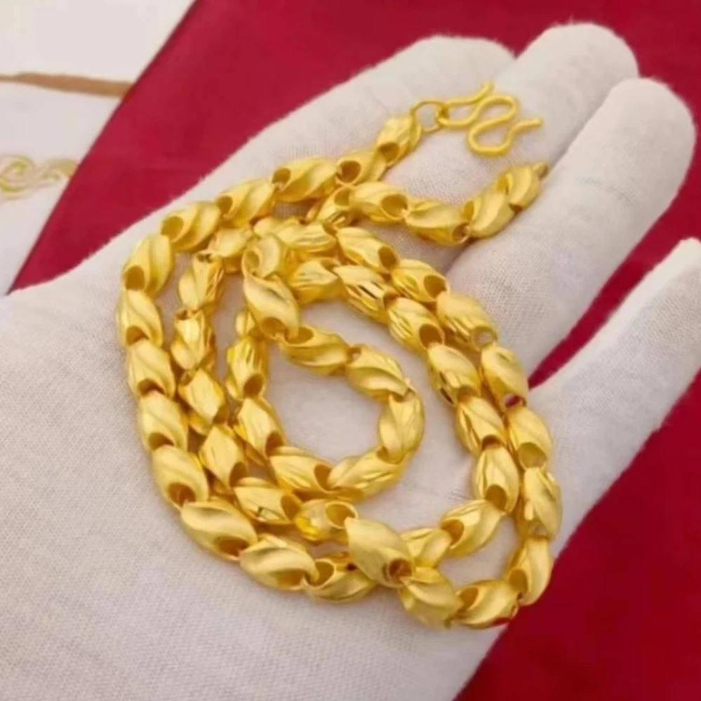 合金项链 2024网红新款麦穗项链 经典时尚气质百搭轻奢潮流精美