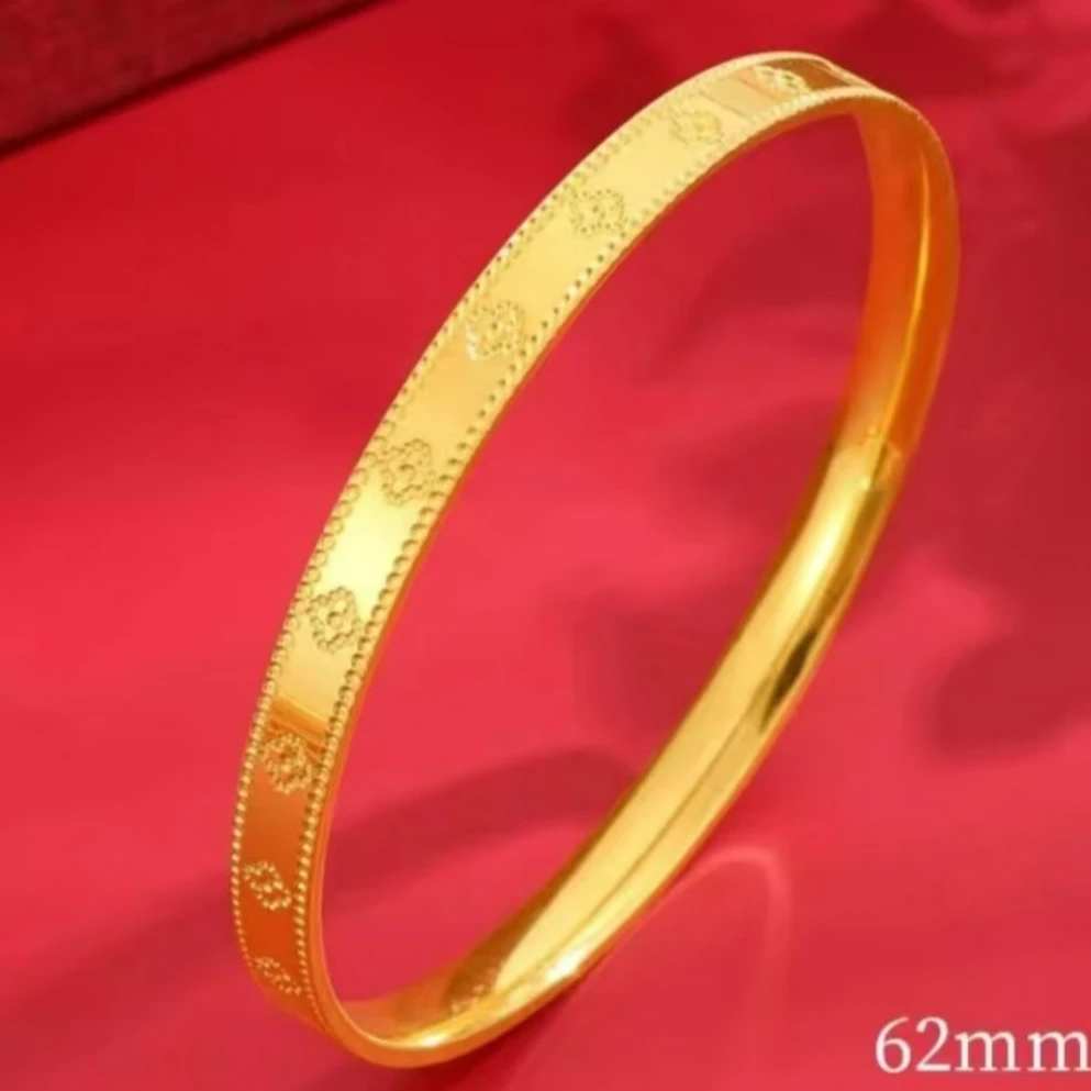 合金手镯 2024网红新款四叶草手镯经典时尚气质百搭轻奢潮流精美