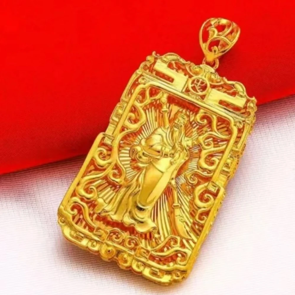 合金吊坠 2024网红新款关公吊坠 经典时尚气质百搭轻奢潮流精美