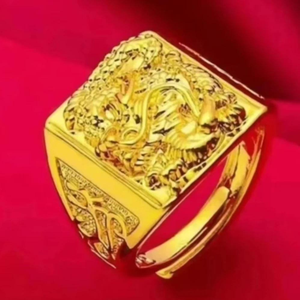 合金戒指 2024新款网红大龙戒指气质百搭经典时尚轻奢潮流精致