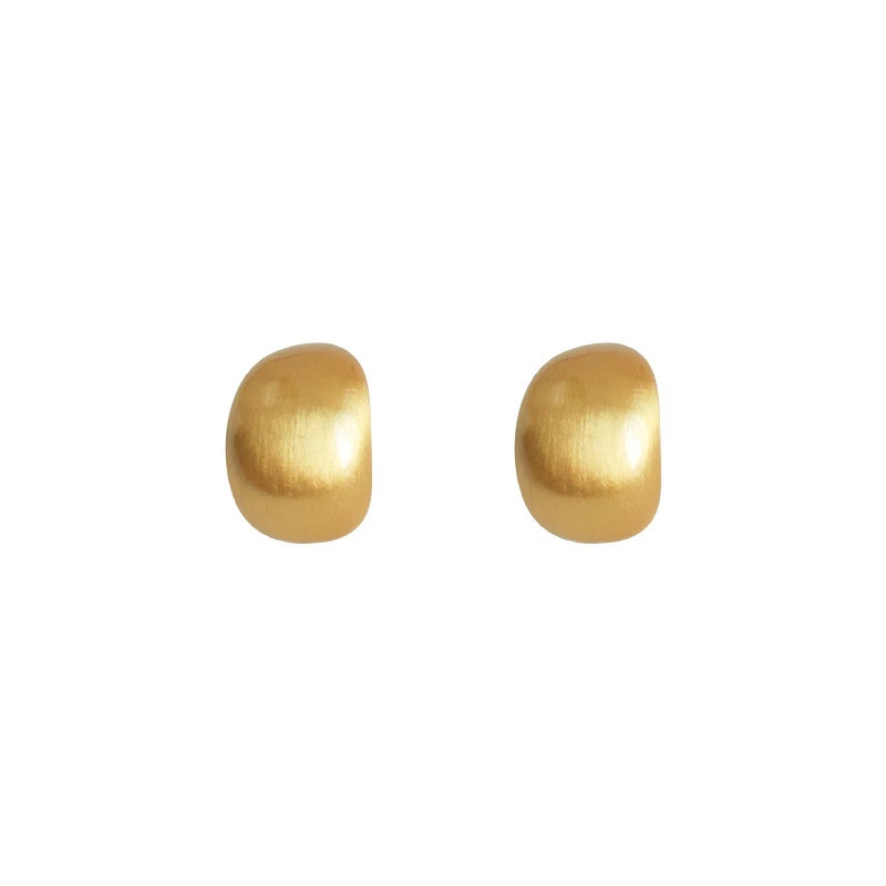 合金耳饰 BOSECA 时尚 高级感 经典简约金属拉丝耳钉