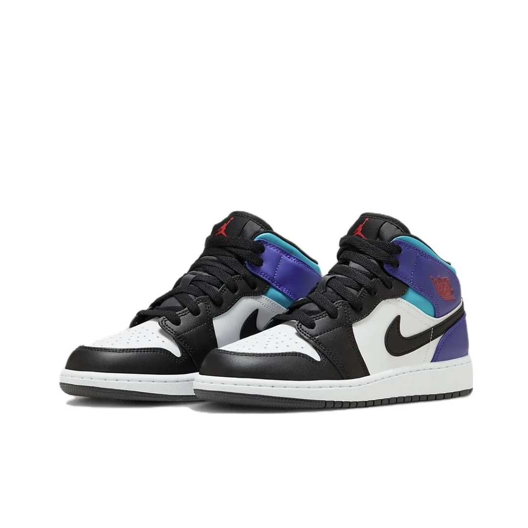 AIR JORDAN 1MID GS女款中帮潮流经典复古休闲体育板鞋DQ8423-154
