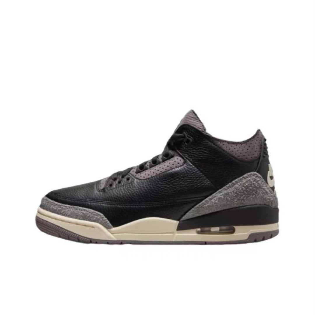 Air Jordan3 舒适简约中帮复古百搭运动篮球男女鞋黑色FZ4811-001