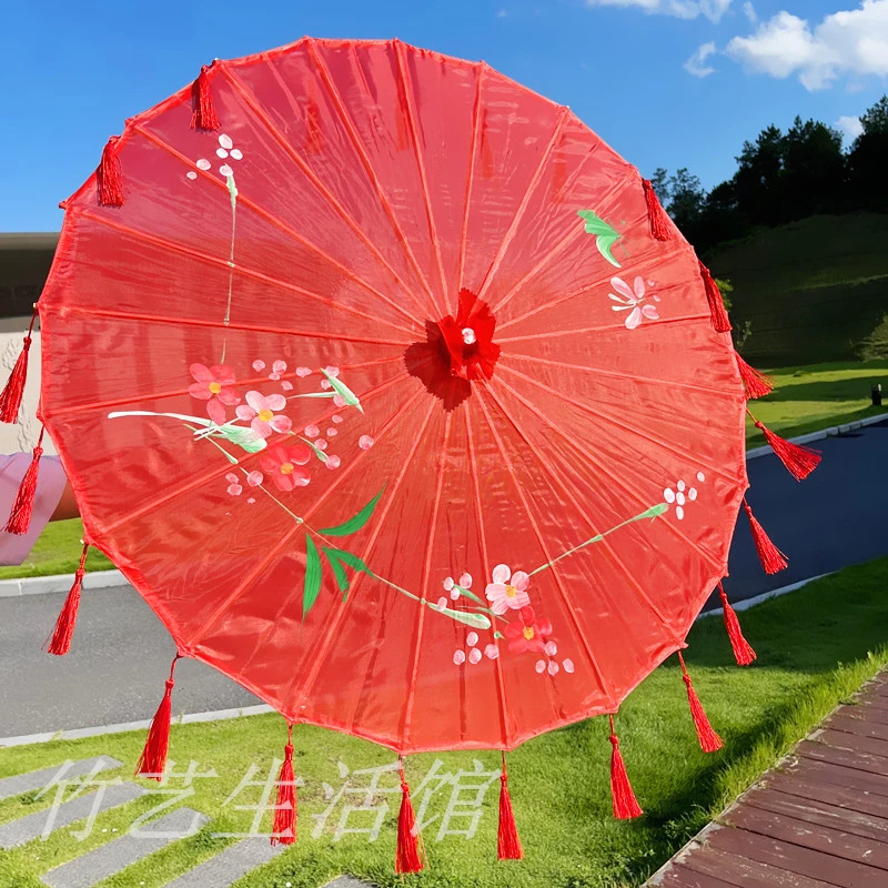 流苏伞演出道具古风汉服拍照工艺伞表演舞蹈伞广场舞回娘家跳舞伞